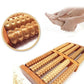 Traditional Wooden Roller Foot Massager, Durable Natural Wood