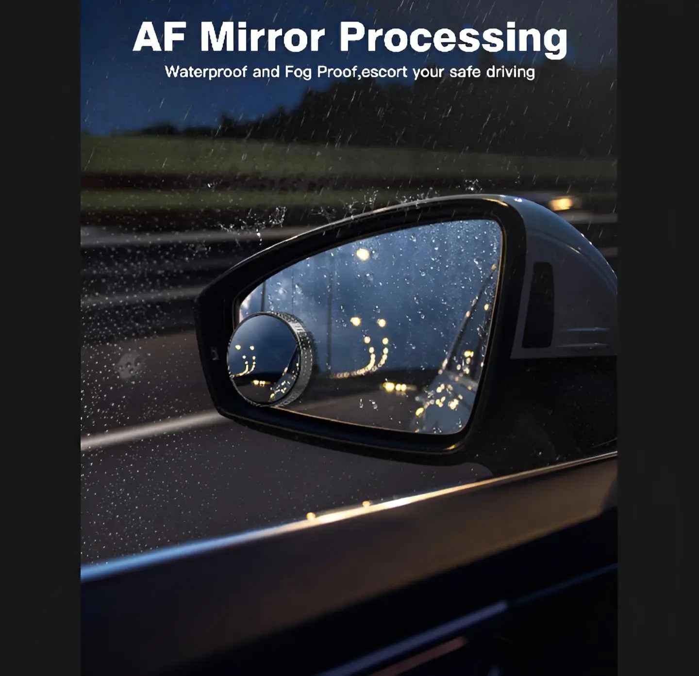 Blindspot Rearview Convex Mirror – 2pcs | Wide-Angle Anti-Glare Side Mirror for Cars & Vehicles Testing Store