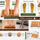 Traditional Wooden Roller Foot Massager, Durable Natural Wood