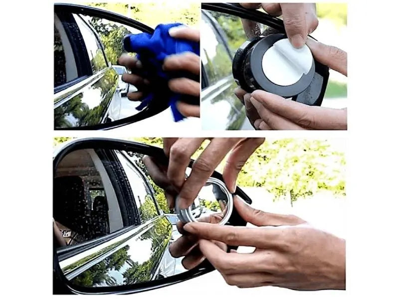 Blindspot Rearview Convex Mirror – 2pcs | Wide-Angle Anti-Glare Side Mirror for Cars & Vehicles Testing Store